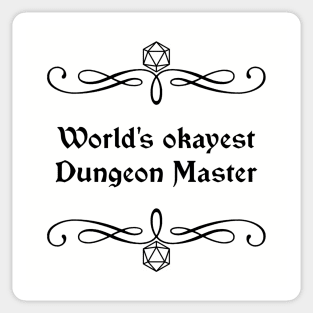 World's Okayest Dungeon Master Sticker